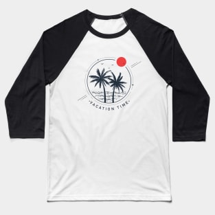 Palms. Geometric Style Baseball T-Shirt